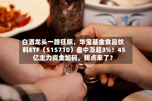 白酒龙头一路狂飙	，华宝基金食品饮料ETF（515710）盘中涨超3%！45亿主力资金加码，拐点来了？-第3张图片