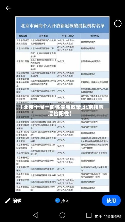 【北京十混一阳性最新政策,北京核酸混检阳性】