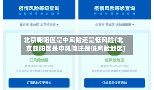 北京朝阳区是中风险还是低风险(北京朝阳区是中风险还是低风险地区)-第2张图片