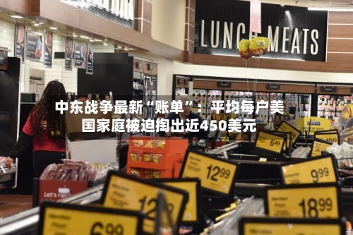 中东战争最新“账单”：平均每户美国家庭被迫掏出近450美元-第3张图片
