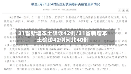 31省新增本土确诊42例/31省新增本土确诊42例河北40例-第2张图片