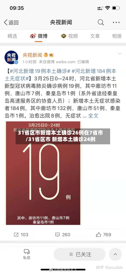 31省区市新增本土确诊26例在7省市/31省区市 新增本土确诊24例-第3张图片
