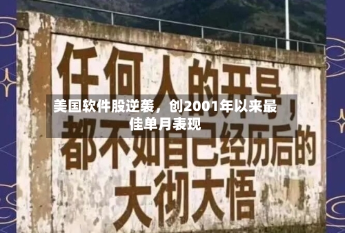 美国软件股逆袭，创2001年以来最佳单月表现