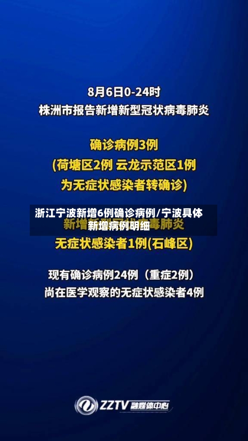 浙江宁波新增6例确诊病例/宁波具体新增病例明细