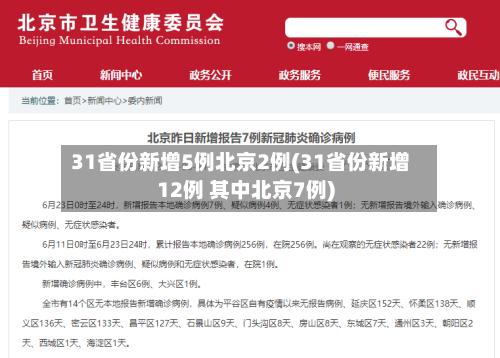 31省份新增5例北京2例(31省份新增12例 其中北京7例)