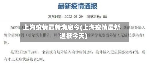 上海疫情最新消息今(上海疫情最新通报今天)-第3张图片