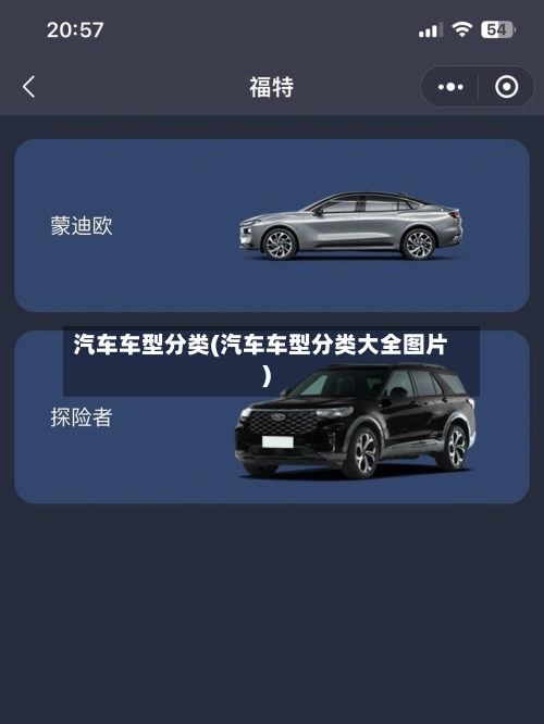 汽车车型分类(汽车车型分类大全图片)-第3张图片