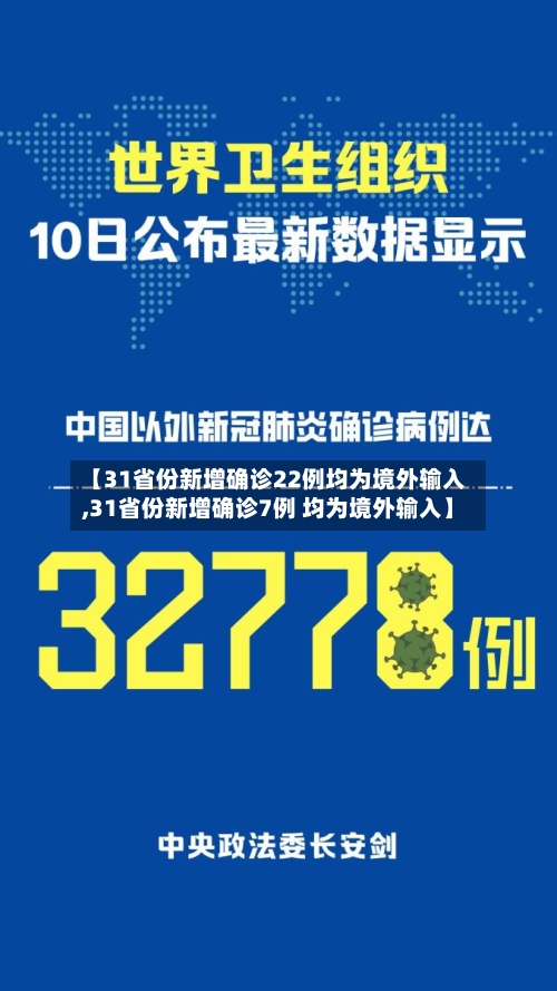 【31省份新增确诊22例均为境外输入,31省份新增确诊7例 均为境外输入】