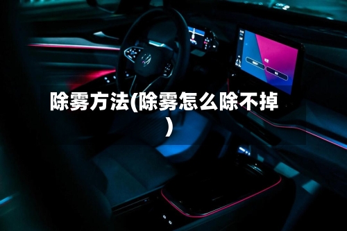 除雾方法(除雾怎么除不掉)