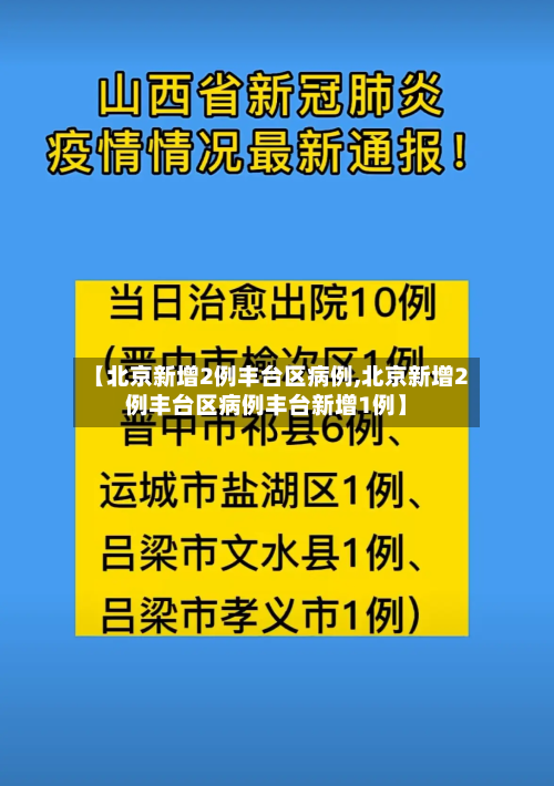 【北京新增2例丰台区病例,北京新增2例丰台区病例丰台新增1例】-第2张图片