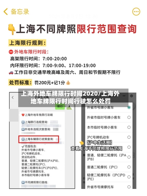 上海外地车牌限行时间2020/上海外地车牌限行时间行驶怎么处罚-第2张图片