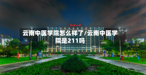 云南中医学院怎么样了/云南中医学院是211吗-第3张图片
