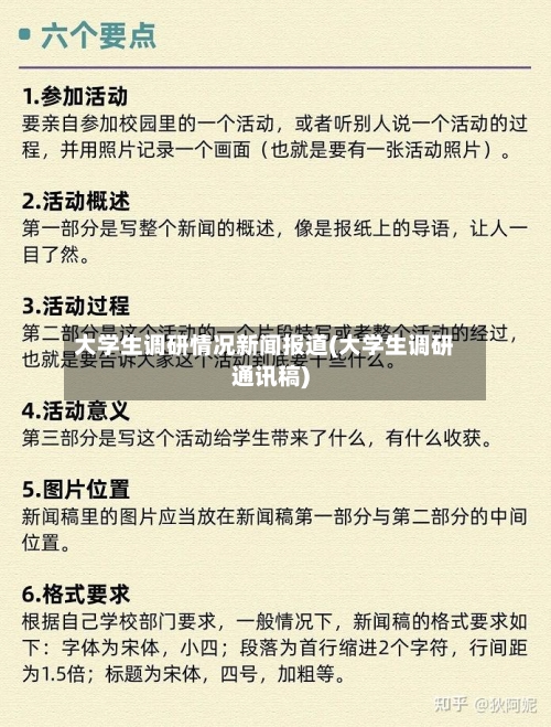 大学生调研情况新闻报道(大学生调研通讯稿)-第2张图片