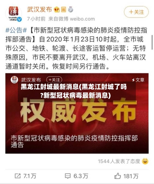 黑龙江封城最新消息(黑龙江封城了吗?新型冠状病毒最新消息)-第2张图片