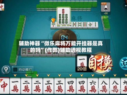 辅助神器“微乐麻将万能开挂器是真的吗”(作弊)辅助透视教程-第2张图片