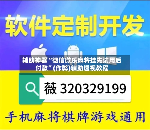 辅助神器“微信微乐麻将挂先试用后付款”(作弊)辅助透视教程