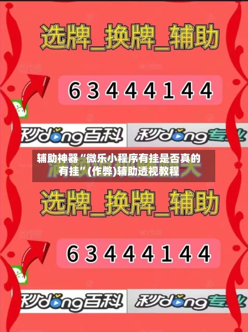 辅助神器“微乐小程序有挂是否真的有挂”(作弊)辅助透视教程-第2张图片