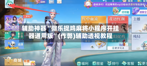 辅助神器“微乐捉鸡麻将小程序开挂器通用版	”(作弊)辅助透视教程-第2张图片
