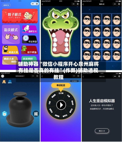 辅助神器“微信小程序开心泉州麻将有挂是否真的有挂”(作弊)辅助透视教程-第3张图片