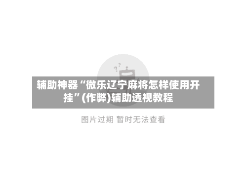 辅助神器“微乐辽宁麻将怎样使用开挂”(作弊)辅助透视教程