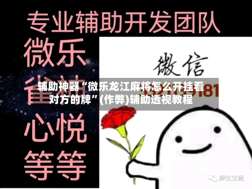 辅助神器“微乐龙江麻将怎么开挂看对方的牌”(作弊)辅助透视教程-第3张图片