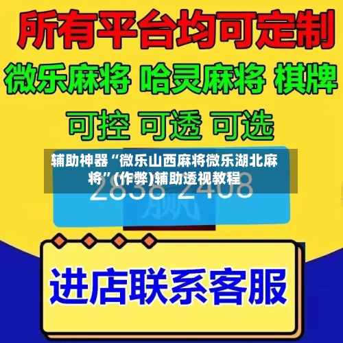 辅助神器“微乐山西麻将微乐湖北麻将”(作弊)辅助透视教程-第3张图片