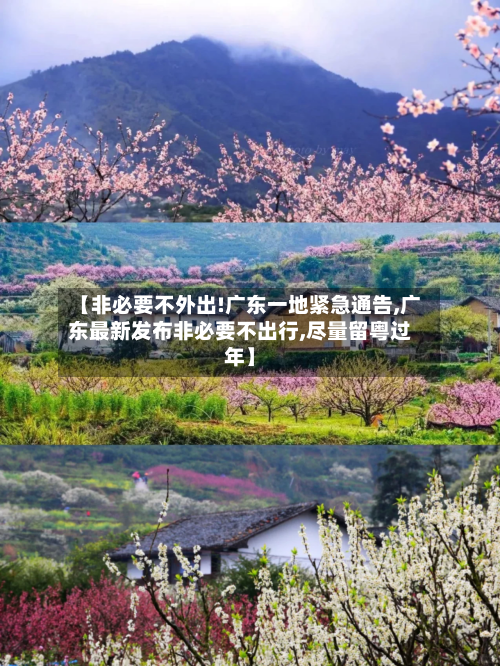 【非必要不外出!广东一地紧急通告,广东最新发布非必要不出行,尽量留粤过年】