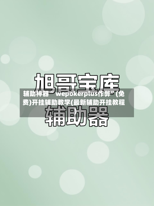 辅助神器“ wepokerplus作弊	”(免费)开挂辅助教学(最新辅助开挂教程)-第2张图片