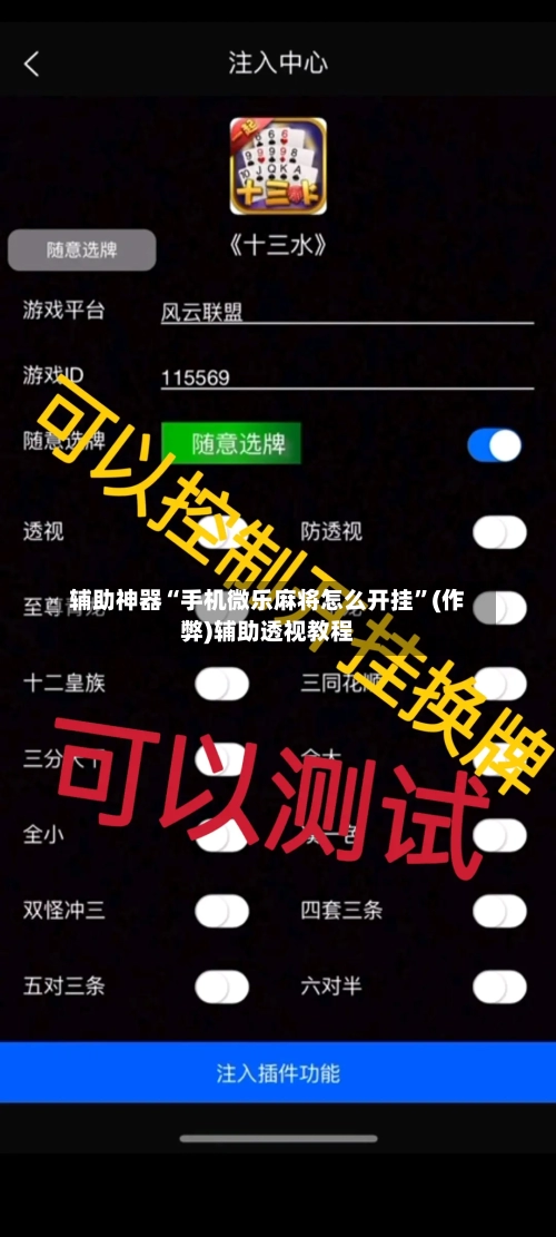 辅助神器“手机微乐麻将怎么开挂”(作弊)辅助透视教程