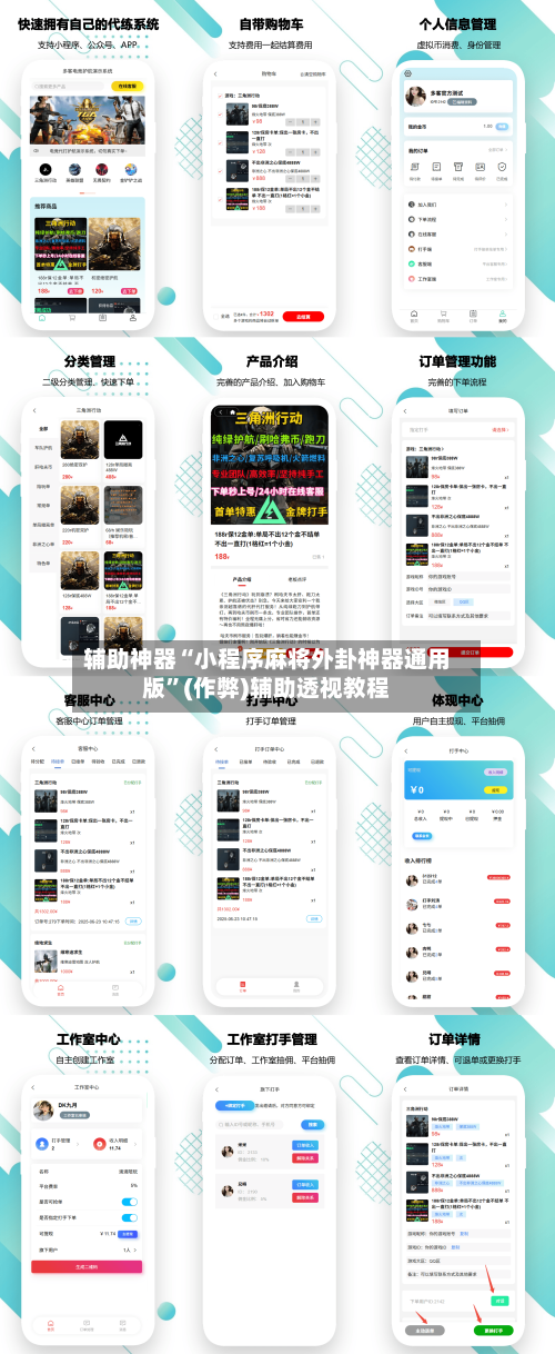 辅助神器“小程序麻将外卦神器通用版”(作弊)辅助透视教程-第3张图片