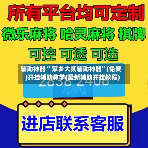 辅助神器“ 家乡大贰辅助神器”(免费)开挂辅助教学(最新辅助开挂教程)-第2张图片