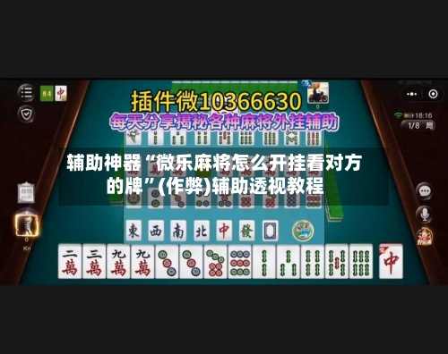 辅助神器“微乐麻将怎么开挂看对方的牌”(作弊)辅助透视教程
