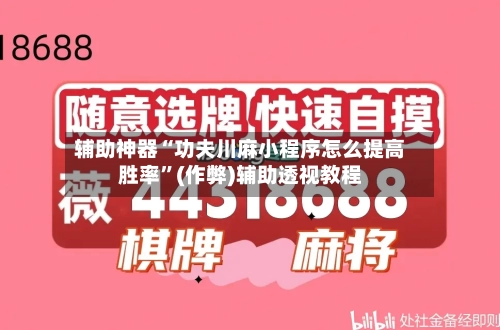辅助神器“功夫川麻小程序怎么提高胜率”(作弊)辅助透视教程-第2张图片