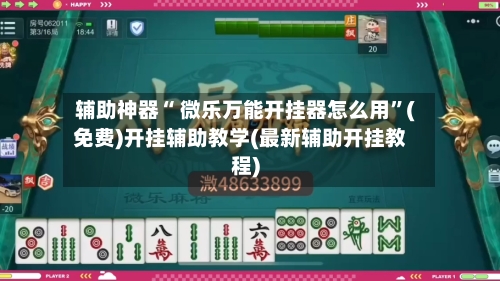 辅助神器“ 微乐万能开挂器怎么用”(免费)开挂辅助教学(最新辅助开挂教程)-第2张图片