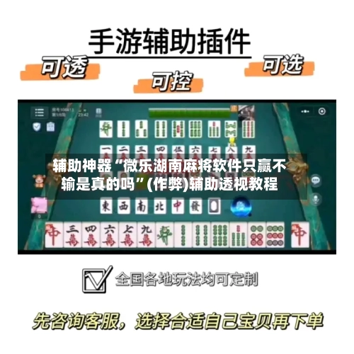 辅助神器“微乐湖南麻将软件只赢不输是真的吗”(作弊)辅助透视教程-第2张图片