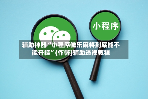 辅助神器“小程序微乐麻将到底能不能开挂”(作弊)辅助透视教程