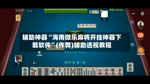 辅助神器“海南微乐麻将开挂神器下载软件”(作弊)辅助透视教程