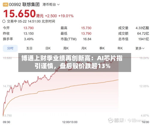 博通上财季业绩再创新高：AI芯片指引谨慎，盘后股价跌超13%