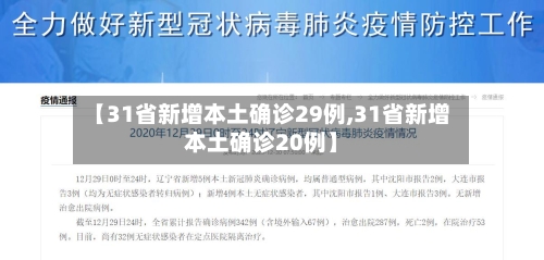 【31省新增本土确诊29例,31省新增本土确诊20例】