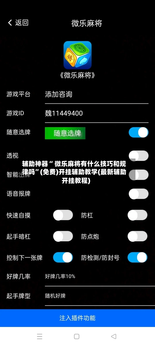 辅助神器“ 微乐麻将有什么技巧和规律吗”(免费)开挂辅助教学(最新辅助开挂教程)-第3张图片