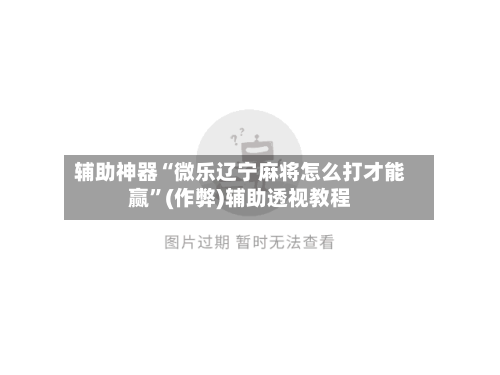 辅助神器“微乐辽宁麻将怎么打才能赢”(作弊)辅助透视教程-第3张图片