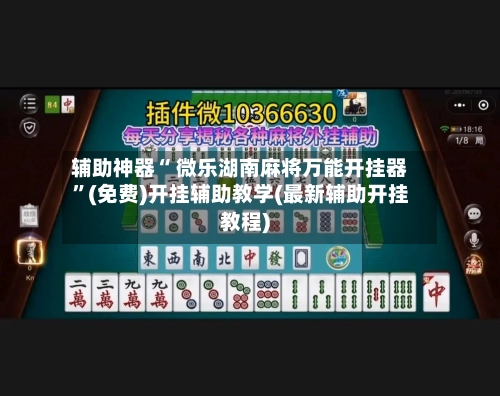 辅助神器“ 微乐湖南麻将万能开挂器”(免费)开挂辅助教学(最新辅助开挂教程)