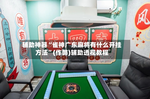 辅助神器“雀神广东麻将有什么开挂方法”(作弊)辅助透视教程-第2张图片