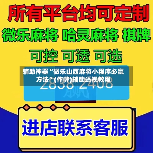 辅助神器“微乐山西麻将小程序必赢方法”(作弊)辅助透视教程-第2张图片