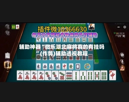 辅助神器“微乐湖北麻将真的有挂吗”(作弊)辅助透视教程