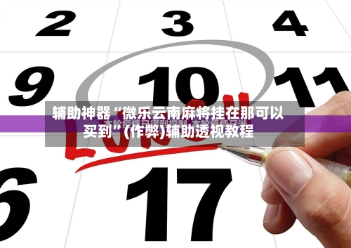 辅助神器“微乐云南麻将挂在那可以买到”(作弊)辅助透视教程