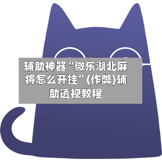 辅助神器“微乐湖北麻将怎么开挂”(作弊)辅助透视教程-第2张图片
