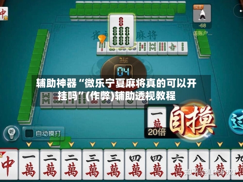 辅助神器“微乐宁夏麻将真的可以开挂吗”(作弊)辅助透视教程