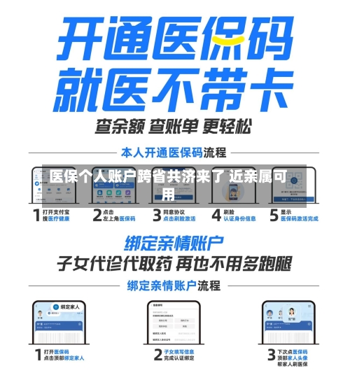 医保个人账户跨省共济来了 近亲属可用