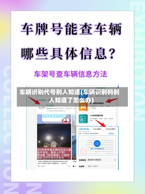 车辆识别代号别人知道(车辆识别码别人知道了怎么办)-第2张图片